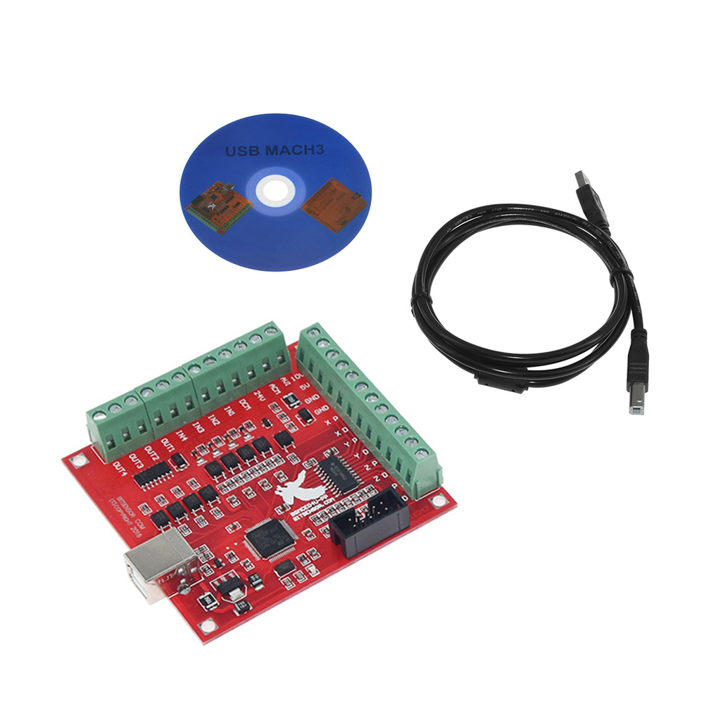 CNC USB Mach3 100Khz Breakout  - огляд і ціна Mach3 Usb Cnc Controller 4 Axis 100Khz