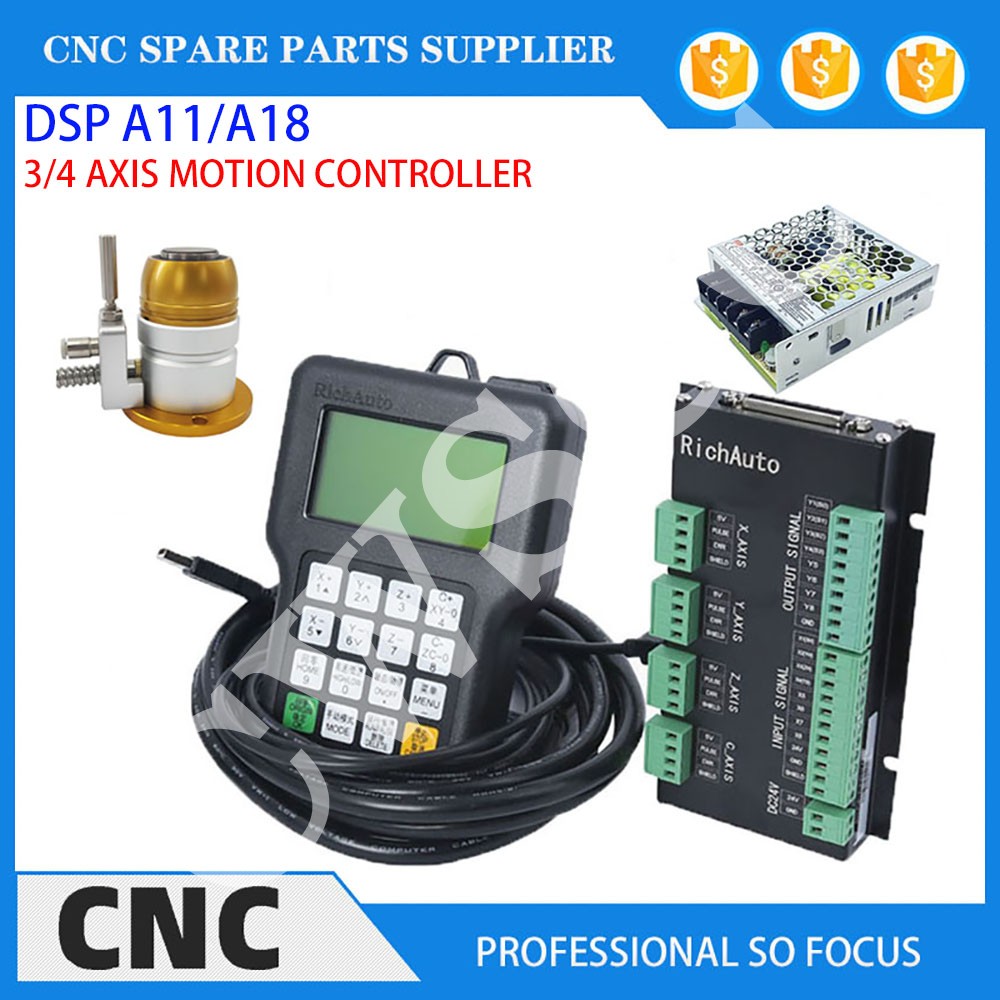 3-axis 4-axis CNC machine tool - огляд і ціна Richauto A11 Dsp Controller 3 Axis