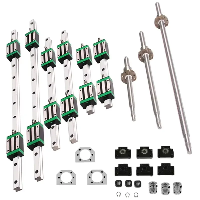 6 Sets HGR20 Linear Guide Rail - огляд і ціна Hgr20 Linear Guide Rail Ballscrew Set