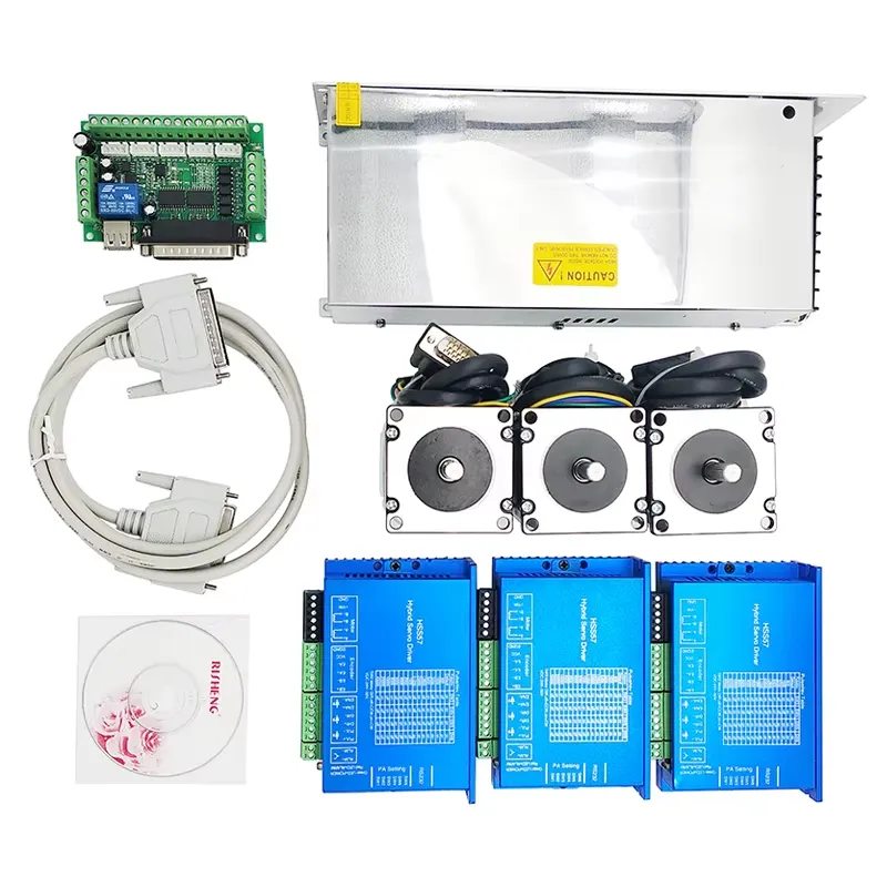 3 Axis 2N.m Nema23 CNC Kit Ser - огляд і ціна Nema 23 Closed Loop Stepper Motor Driver Kit