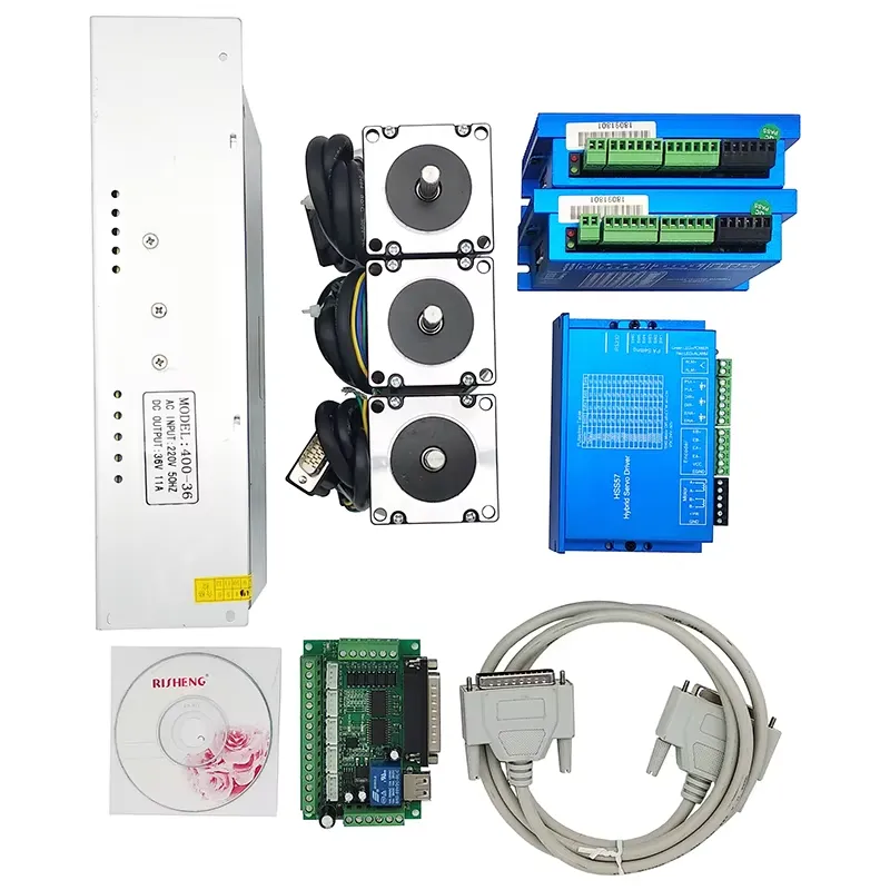 3 Axis 2N.m Nema23 CNC Kit Ser - огляд і ціна Nema 23 Closed Loop Stepper Motor Driver Kit