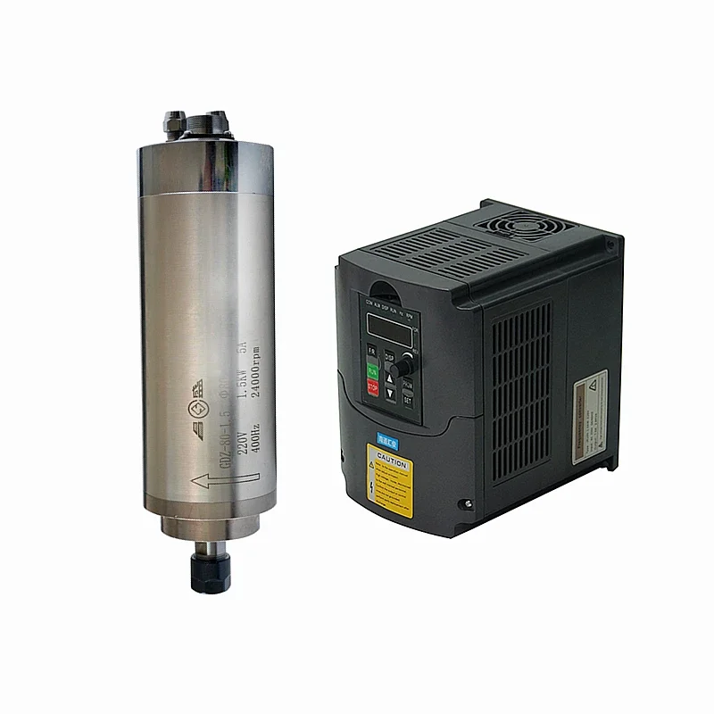 LY 220V 1.5KW 2.2KW VFD Water  - огляд і ціна 2.2Kw Water Cooled Spindle Kit Vfd
