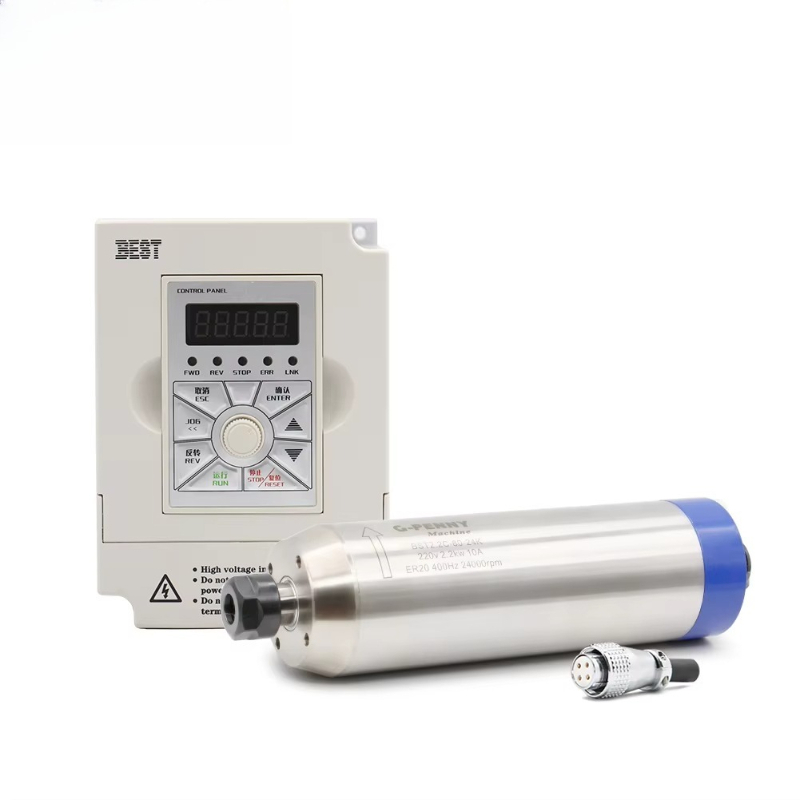 2.2kW Water-Cooled Spindle Mot - огляд і ціна 2.2Kw Water Cooled Spindle Kit Vfd