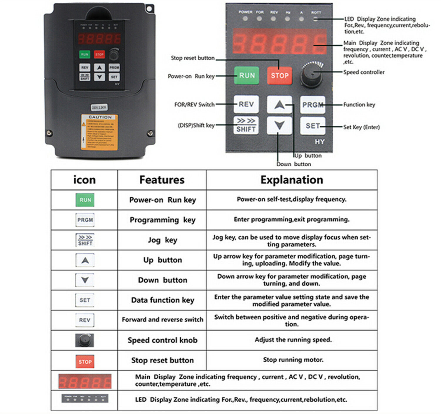 2.2KW 110V or 220V 8A GDZ-80-2 - огляд і ціна 2.2Kw Water Cooled Spindle Kit Vfd