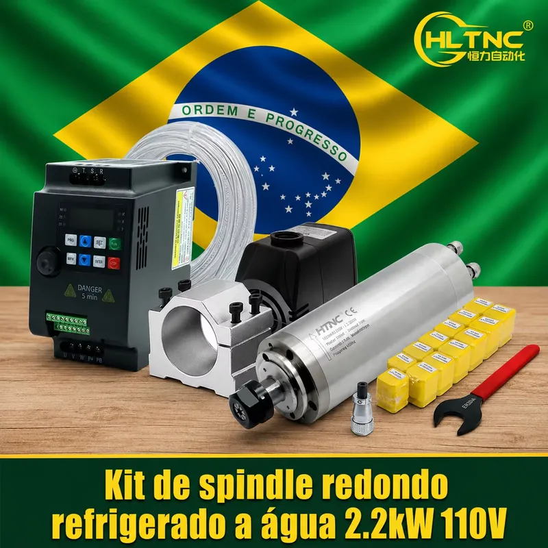 Brazil Shipped 2.2kw 220V 110V - огляд і ціна 2.2Kw Water Cooled Spindle Kit Vfd