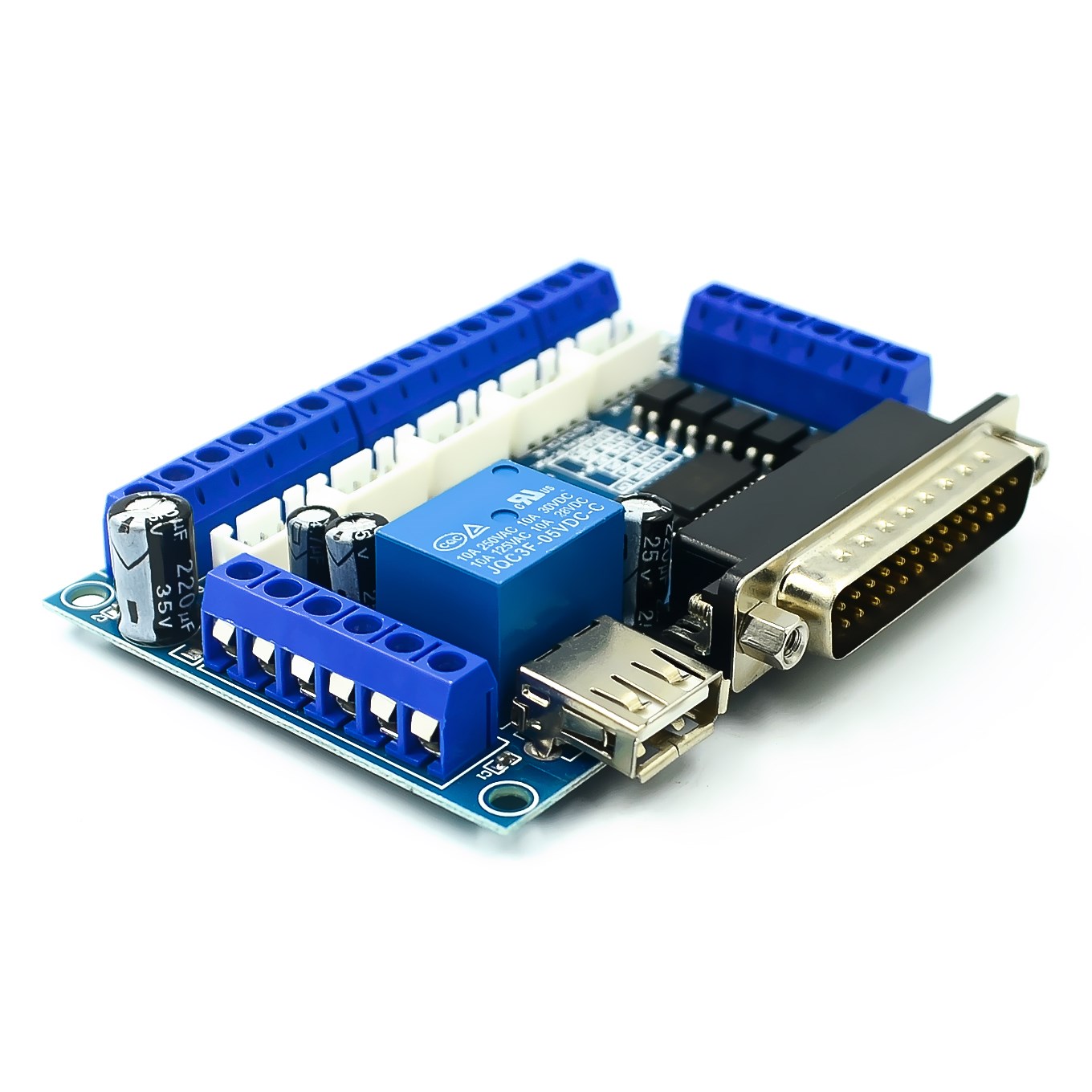 Upgraded 5 Axis CNC Interface  - огляд і ціна 5 Axis Cnc Breakout Board Interface Mach3