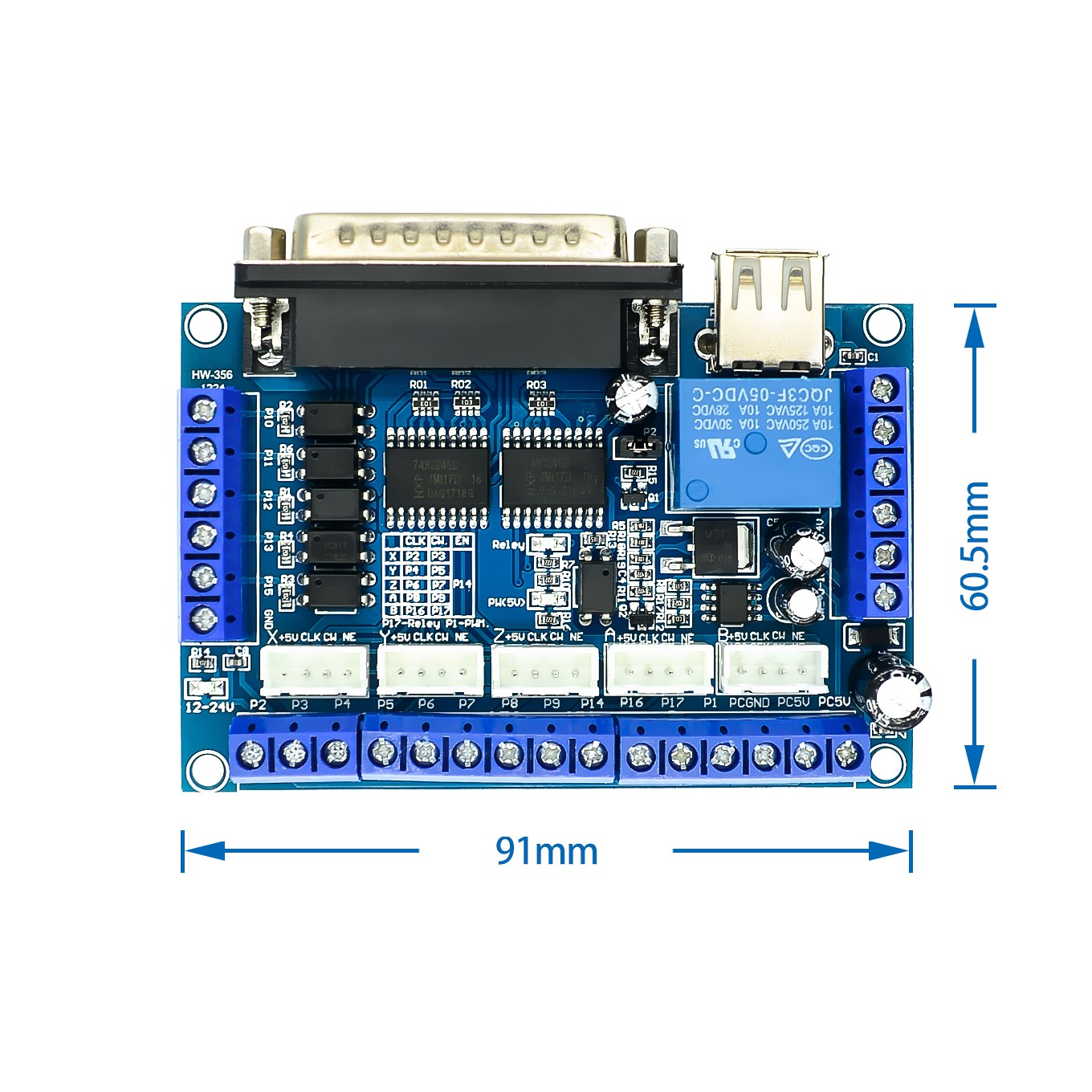 Upgraded 5 Axis CNC Interface  - огляд і ціна 5 Axis Cnc Breakout Board Interface Mach3